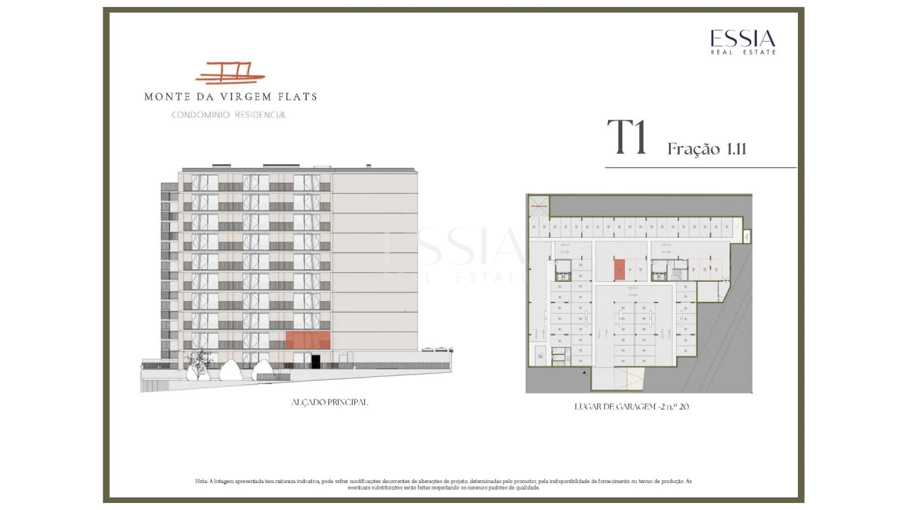 Apartamento T1 para Venda em Vilar de Andorinho Planta 2