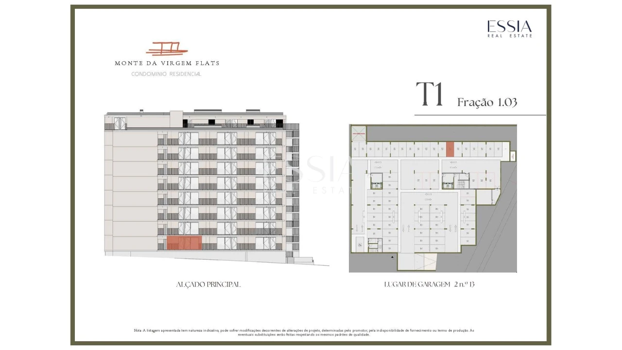 Apartamento T1 para Venda em Vilar de Andorinho Planta 2