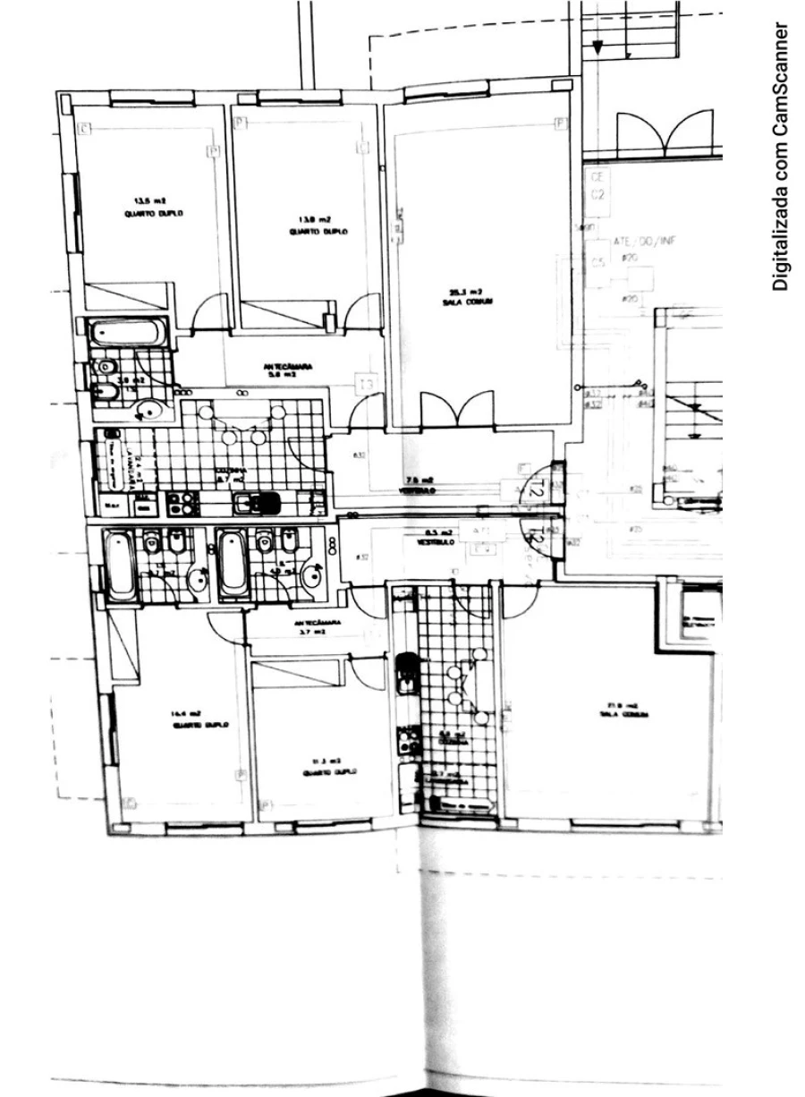 Apartamento T2 para Venda em Custóias, Leça do Balio e Guifões Planta 1