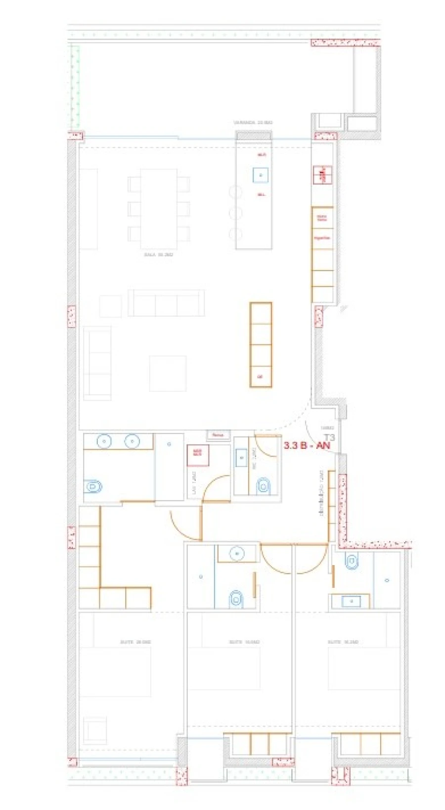 Apartamento T3 para Venda em Ramalde Planta 3
