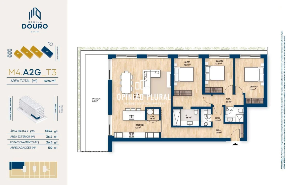 Apartamento T3 para Venda em Canidelo Foto 36