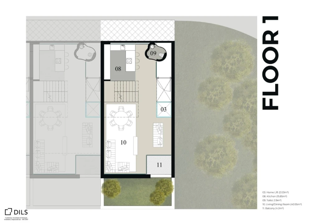 Moradia T4 para Venda em Quarteira Planta 3