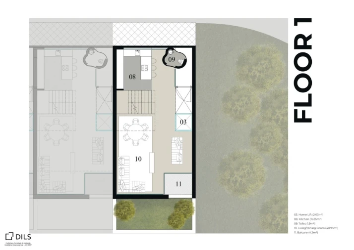 Moradia T4 para Venda em Quarteira Planta 3