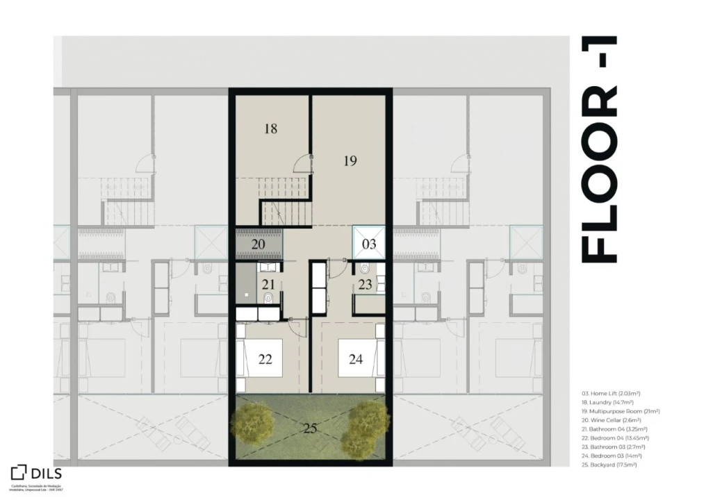 Moradia T4 para Venda em Quarteira Planta 4
