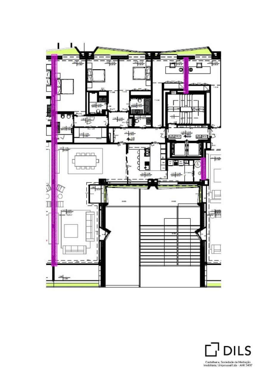 Apartamento T4 para Venda em Aldoar, Foz do Douro e Nevogilde Planta 1
