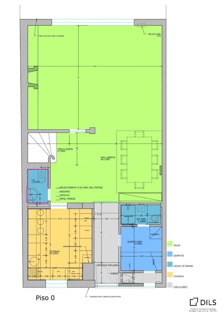 Moradia T6 para Venda em Campolide Planta 1