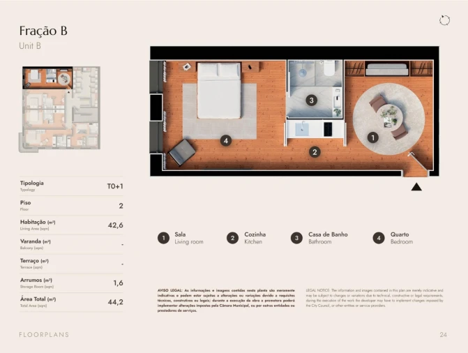 Apartamento para Venda em Matosinhos e Leça da Palmeira Planta 1