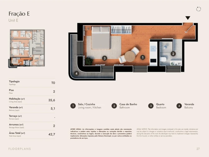 Apartamento para Venda em Matosinhos e Leça da Palmeira Planta 1