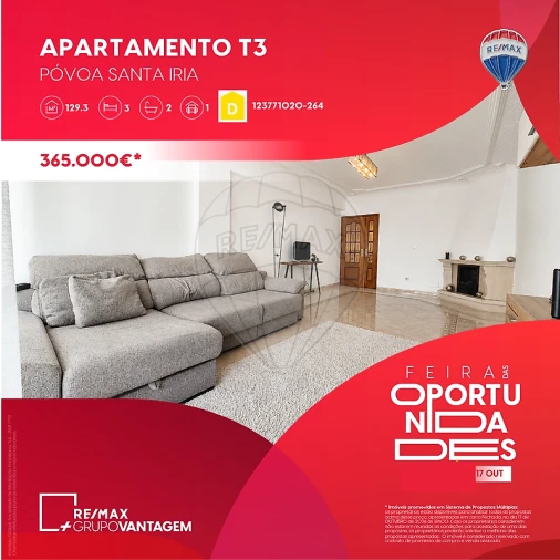 Apartamento T3 para Venda em Póvoa de Santa Iria e Forte da Casa Foto 49