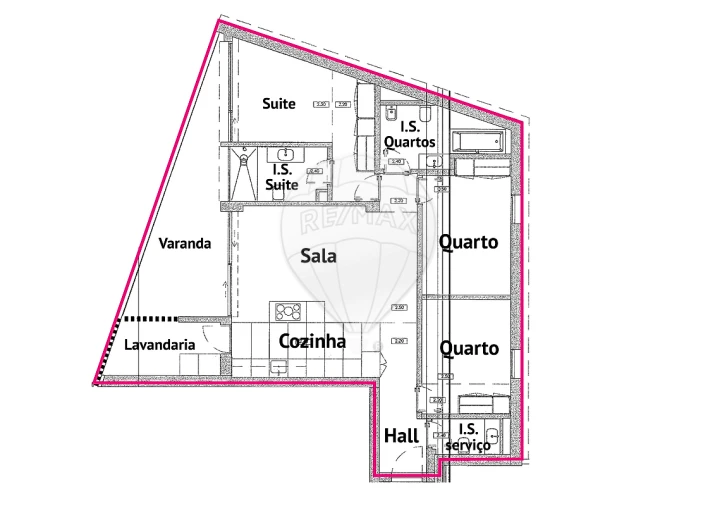Apartamento T3 para Venda em Mafamude e Vilar do Paraíso Foto 16