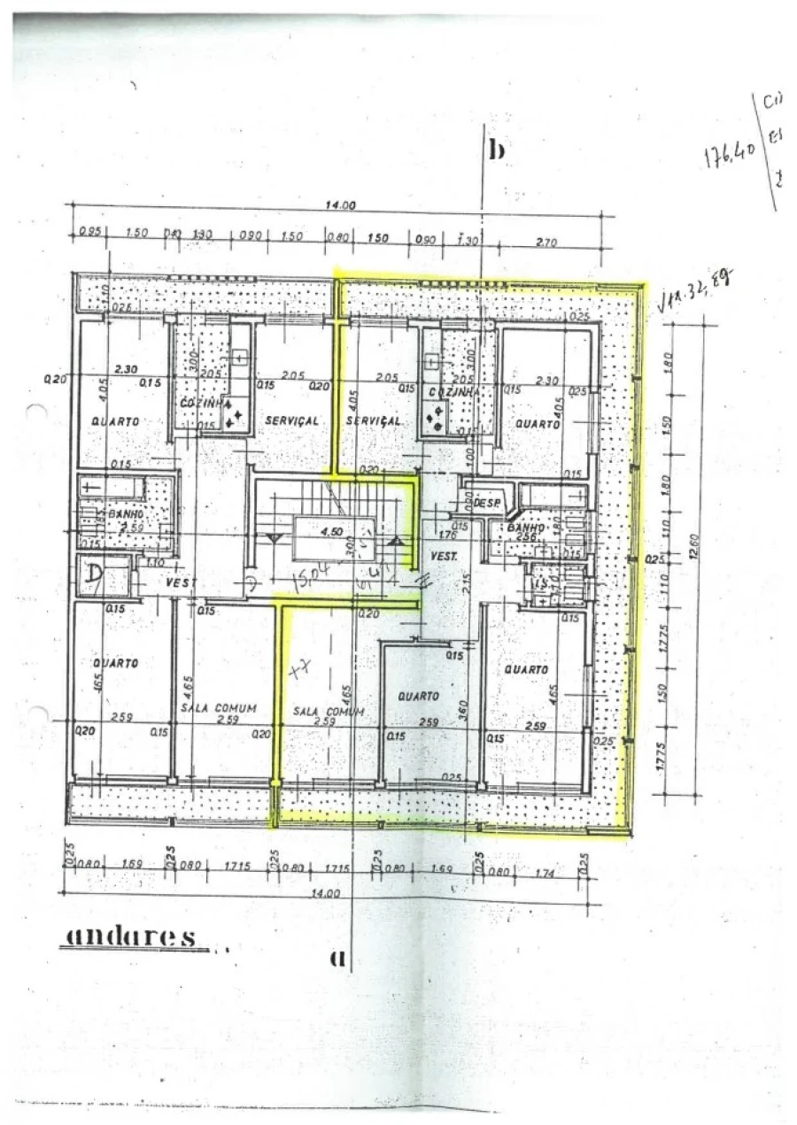 Apartamento T4 para Venda em Laranjeiro e Feijó Planta 1