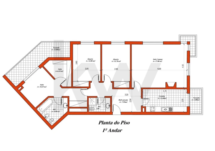Apartamento T3 para Venda em Queluz e Belas Planta 1