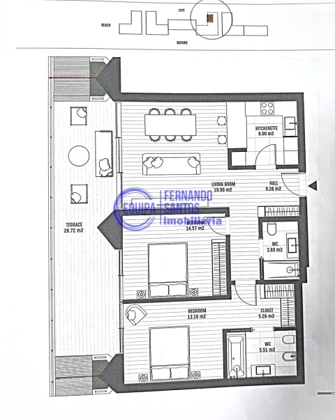 Apartamento T2 para Venda em Armação de Pera