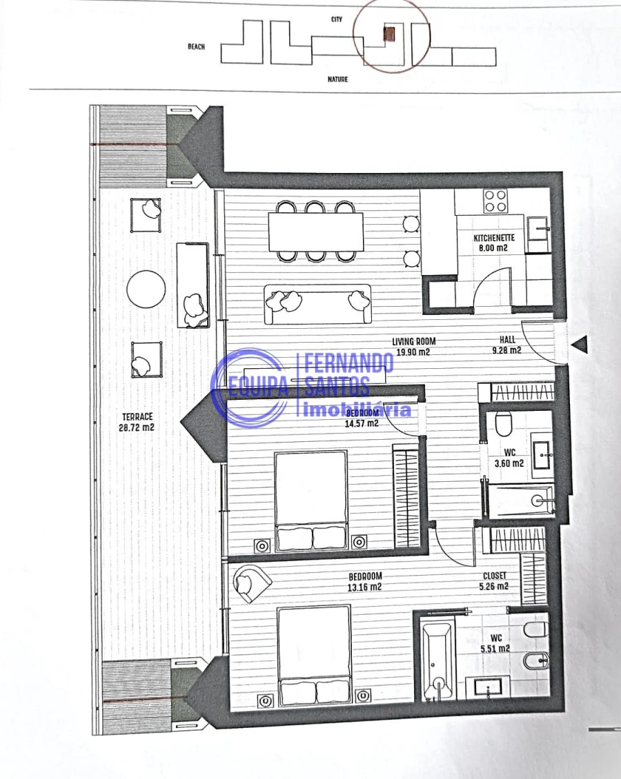 Apartamento T2 para Venda em Armação de Pera Foto 2