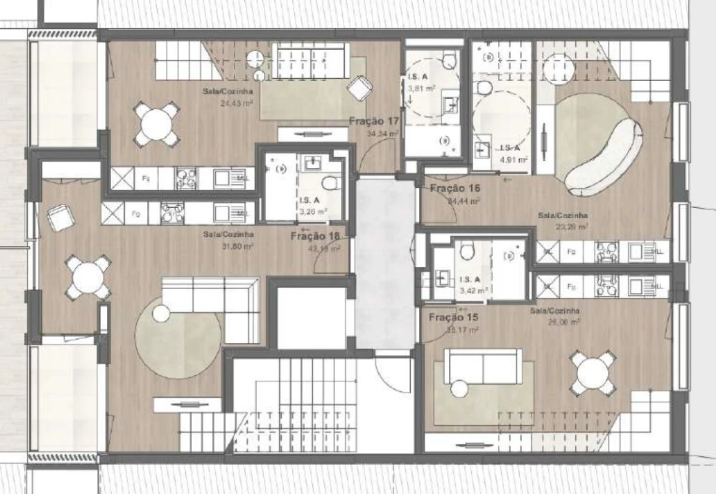 Apartamento T2 para Venda em Bonfim Planta 2