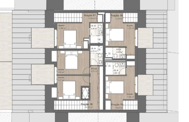Apartamento T2 para Venda em Bonfim Planta 1