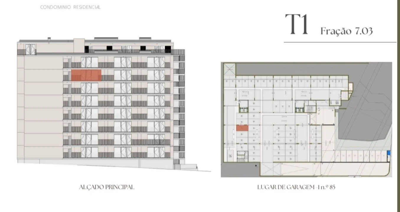 Apartamento T1 para Venda em Vilar de Andorinho Planta 2