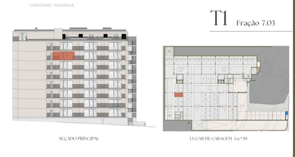 Apartamento T1 para Venda em Vilar de Andorinho Planta 2
