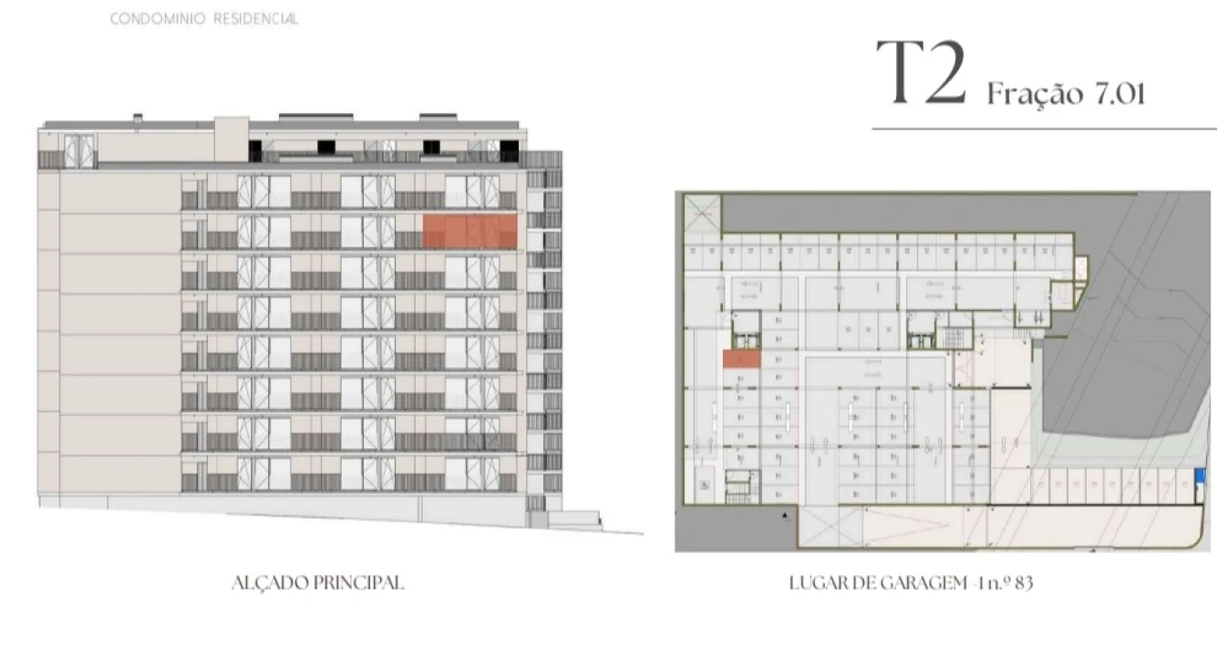 Apartamento T2 para Venda em Vilar de Andorinho Planta 2