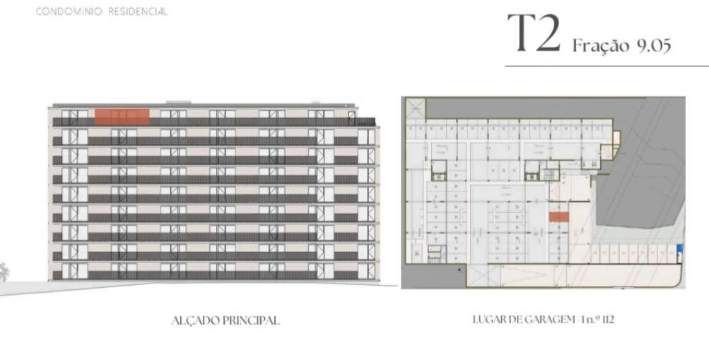 Apartamento T2 para Venda em Vilar de Andorinho Planta 2