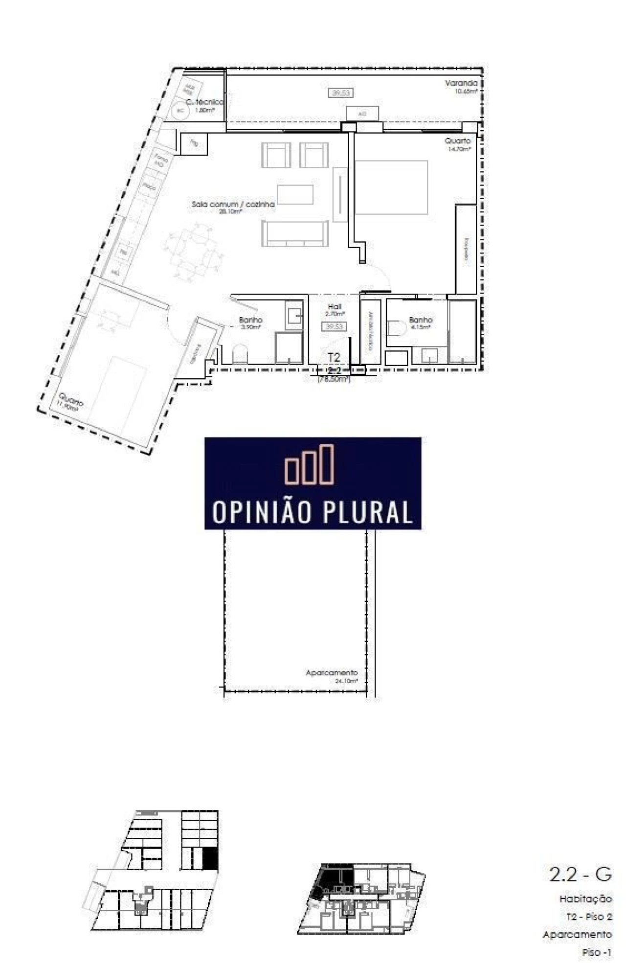 Apartamento T2 para Venda em Gulpilhares e Valadares Foto 14