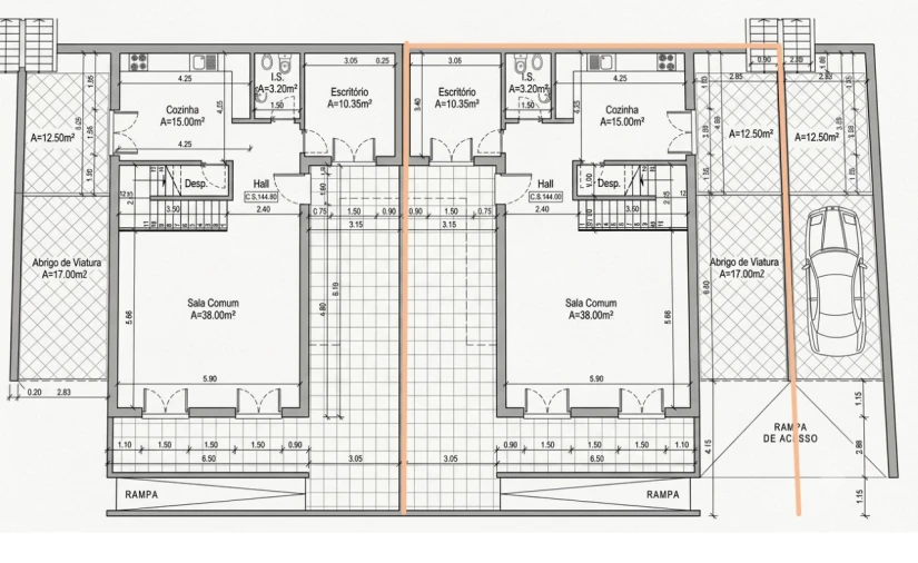 Moradia T3 para Venda em Turcifal Planta 1