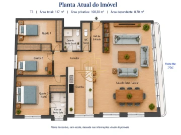 Apartamento T3 para Venda em Aldoar, Foz do Douro e Nevogilde