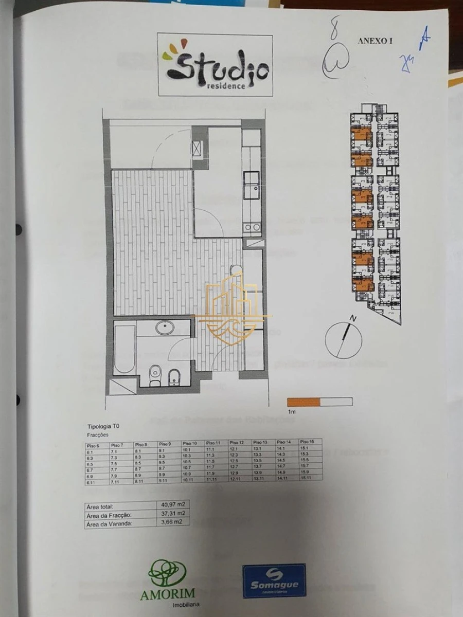 Apartamento T0 para Venda em Campanhã Planta 1