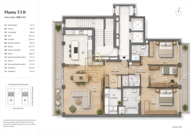 Apartamento T3 para Venda em Matosinhos e Leça da Palmeira