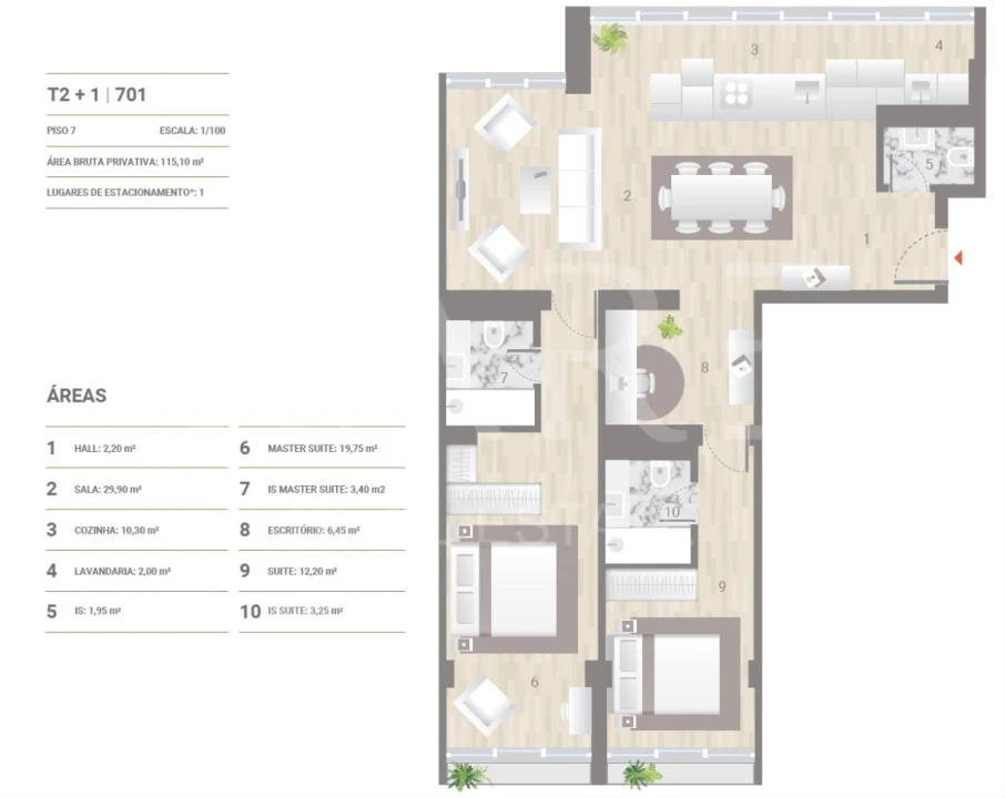 Apartamento T2 para Venda em Estrela Foto 25