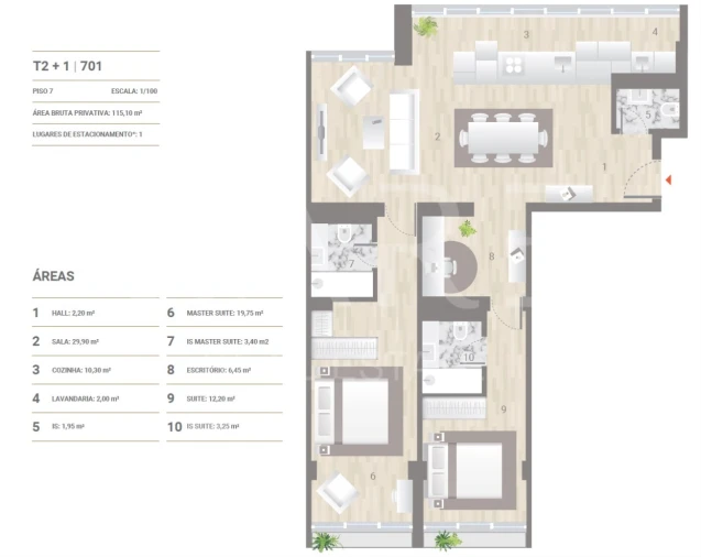 Apartamento T2 para Venda em Estrela Foto 25
