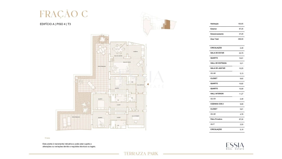 Apartamento T3 para Venda em Paranhos Planta 1