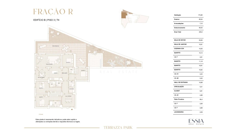 Apartamento T4 para Venda em Paranhos Planta 1