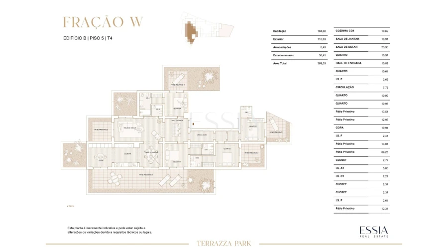 Apartamento T4 para Venda em Paranhos Planta 1