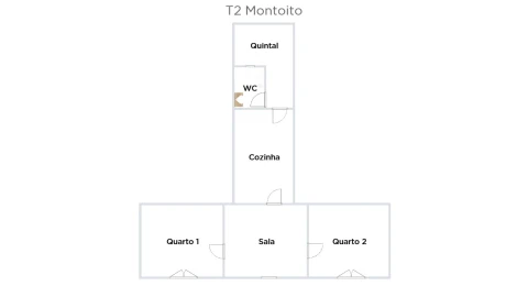 Moradia T2 para Venda em Montoito