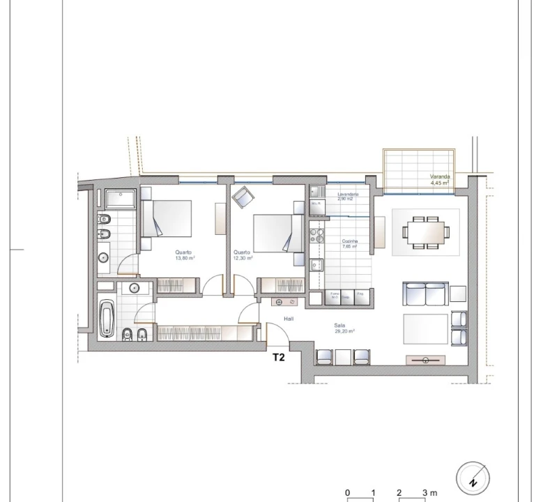 Apartamento T2 para Venda em Oliveira do Douro Foto 6