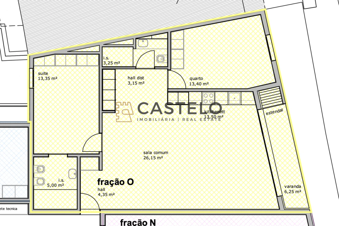 Apartamento T2 para Venda em Pechão Foto 14