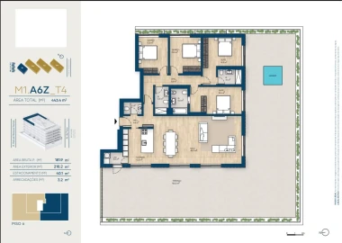 Apartamento T4 para Venda em Santa Marinha e São Pedro da Afurada