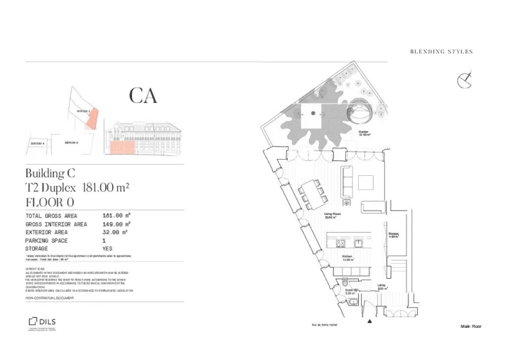 Apartamento T2 para Venda em Campo de Ourique Planta 1