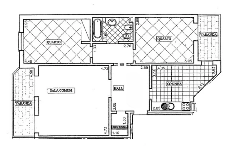 Apartamento T2 para Venda em Moncarapacho e Fuseta Planta 1