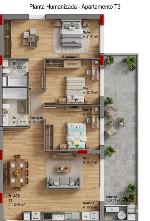 Apartamento T3 para Venda em Camarate, Unhos e Apelação