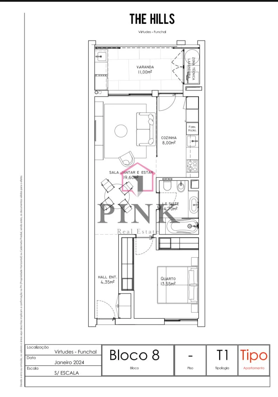 Apartamento T1 para Venda em São Martinho Foto 12