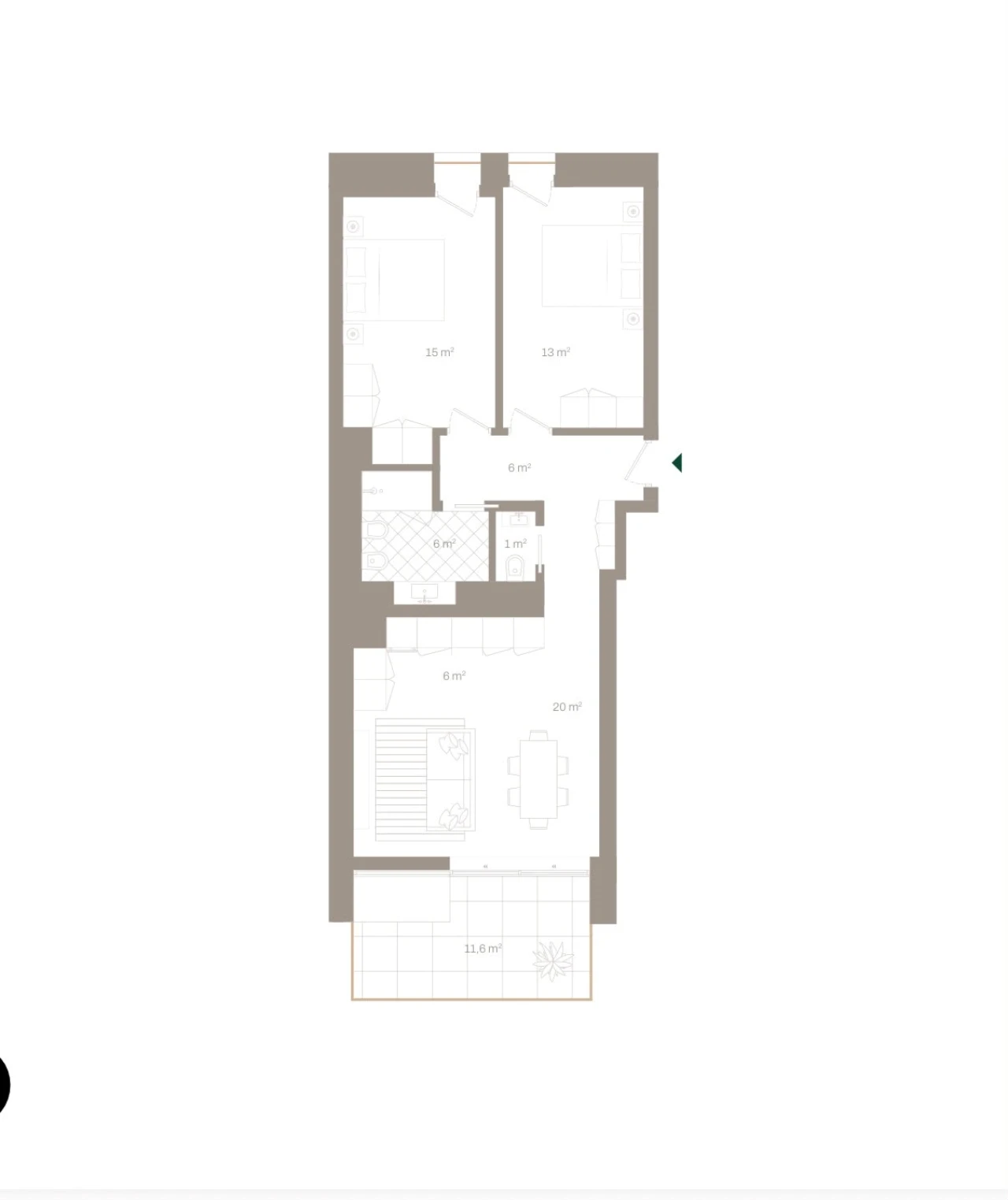 Apartamento T2 para Venda em Santa Marinha Foto 31