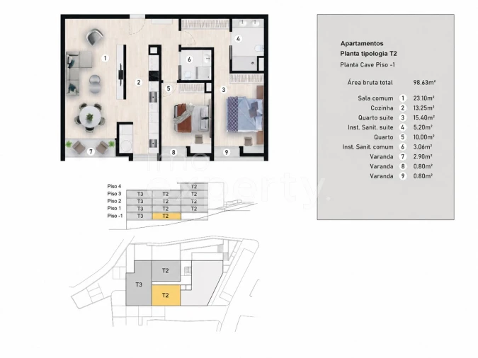 Apartamento T2 para Venda em Caniço Foto 13