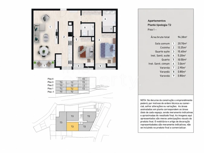 Apartamento T2 para Venda em Santa Cruz Foto 13