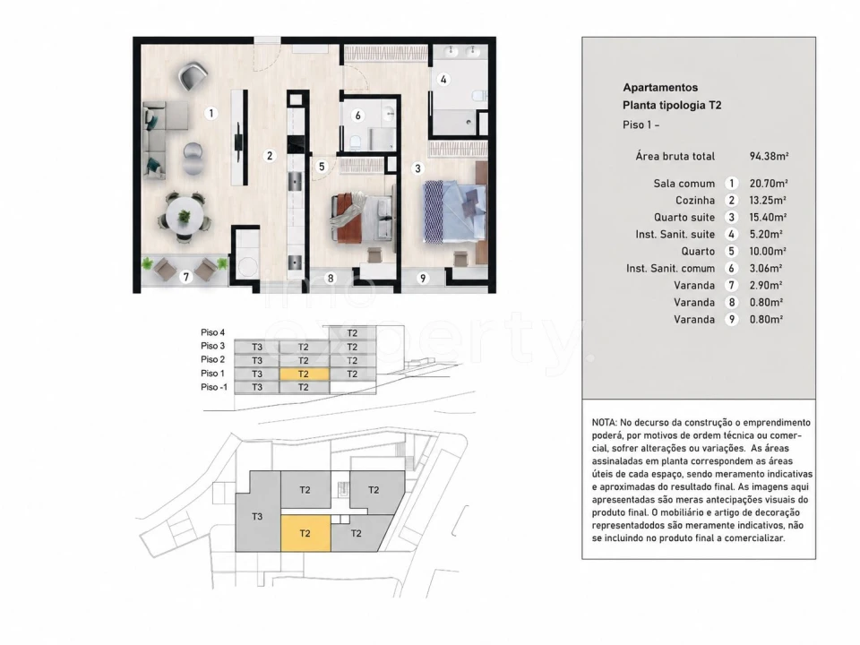 Apartamento T2 para Venda em Santa Cruz Foto 13