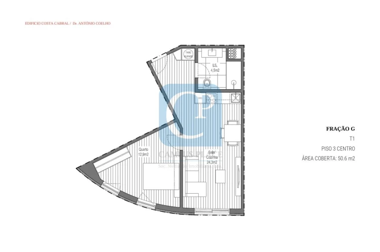 Apartamento T1 para Venda em Paranhos Planta 1
