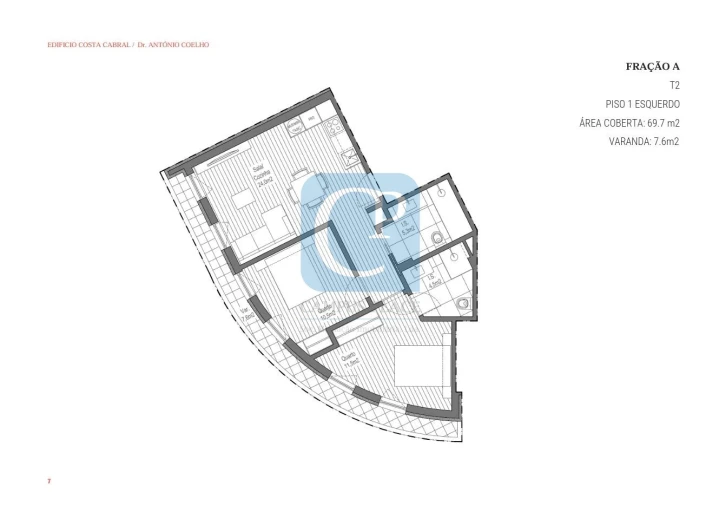 Apartamento T2 para Venda em Paranhos Planta 1