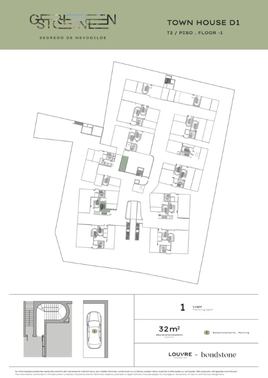 Apartamento T2 para Venda em Aldoar, Foz do Douro e Nevogilde Planta 1