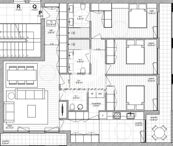Apartamento T3 para Venda em Galegos (Santa Maria) Foto 4